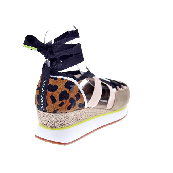 Alpargatas Gioseppo zapatos Mujer modelo Ludlow Marrón Elástico