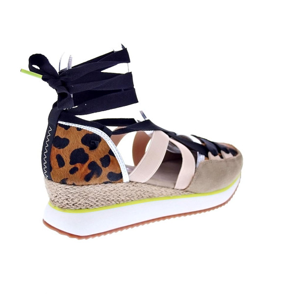 Alpargatas Gioseppo zapatos Mujer modelo Ludlow Marrón Elástico