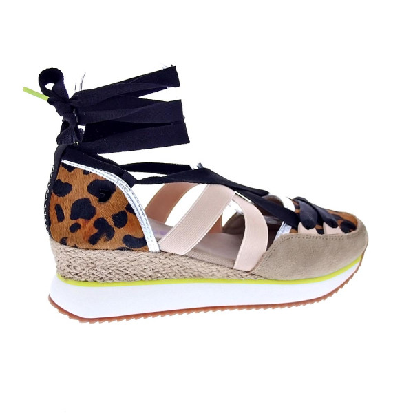 Alpargatas Gioseppo zapatos Mujer modelo Ludlow Marrón Elástico