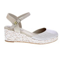 Alpargatas Tommy Hilfiger zapatos Mujer modelo Chambray Beige Hebilla