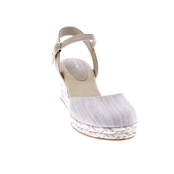 Alpargatas Tommy Hilfiger zapatos Mujer modelo Chambray Beige Hebilla