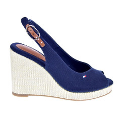 Alpargatas Tommy Hilfiger zapatos Mujer modelo Flag High Azul Hebilla