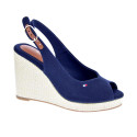 Alpargatas Tommy Hilfiger zapatos Mujer modelo Flag High Azul Hebilla