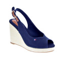 Alpargatas Tommy Hilfiger zapatos Mujer modelo Flag High Azul Hebilla