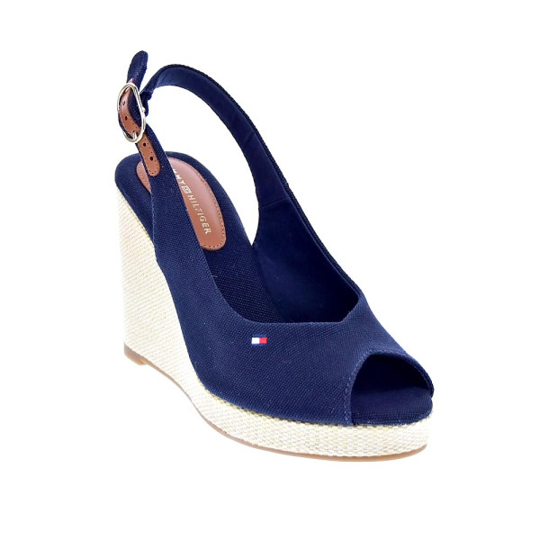 Alpargatas Tommy Hilfiger zapatos Mujer modelo Flag High Azul Hebilla
