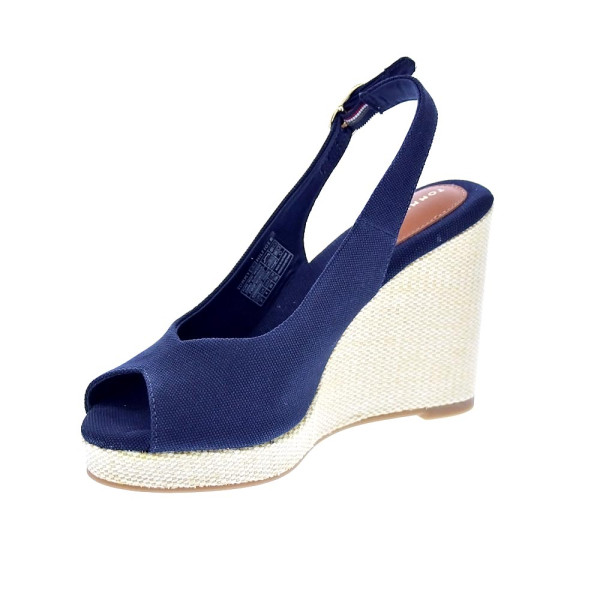 Alpargatas Tommy Hilfiger zapatos Mujer modelo Flag High Azul Hebilla