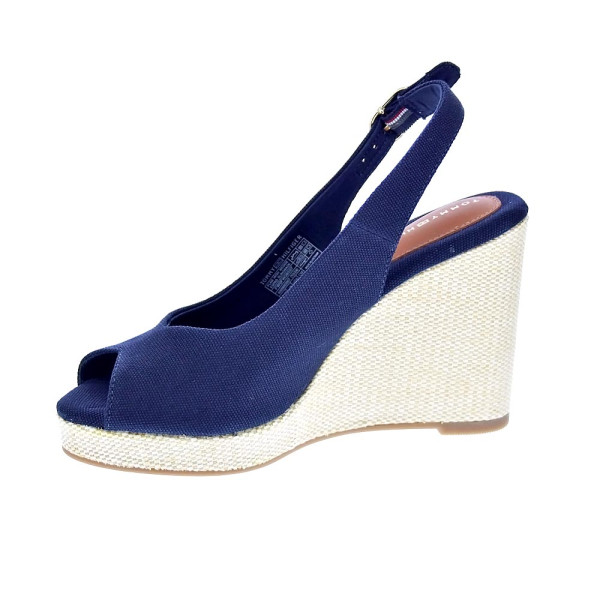 Alpargatas Tommy Hilfiger zapatos Mujer modelo Flag High Azul Hebilla