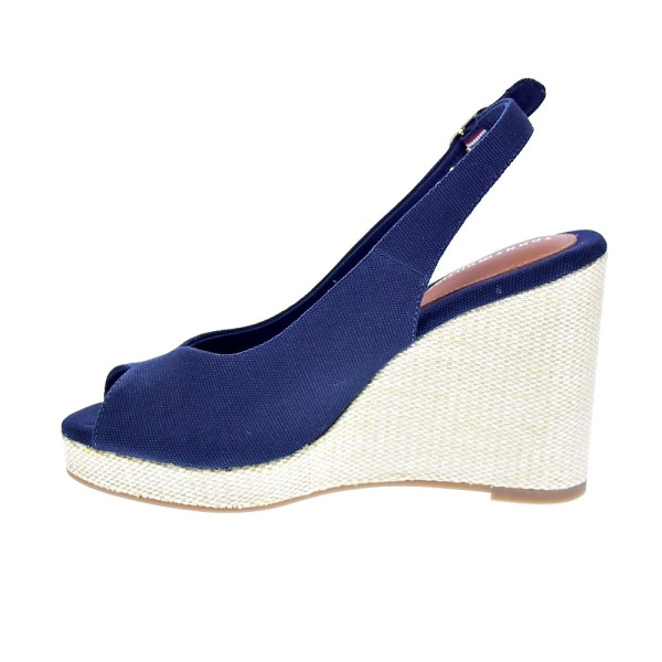 Alpargatas Tommy Hilfiger zapatos Mujer modelo Flag High Azul Hebilla