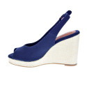 Alpargatas Tommy Hilfiger zapatos Mujer modelo Flag High Azul Hebilla