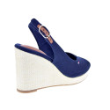 Alpargatas Tommy Hilfiger zapatos Mujer modelo Flag High Azul Hebilla