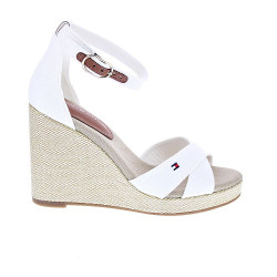 Alpargatas Tommy Hilfiger zapatos Mujer modelo Falg Hight Blanco Hebilla