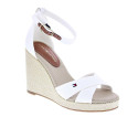 Alpargatas Tommy Hilfiger zapatos Mujer modelo Falg Hight Blanco Hebilla