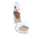 Alpargatas Tommy Hilfiger zapatos Mujer modelo Falg Hight Blanco Hebilla