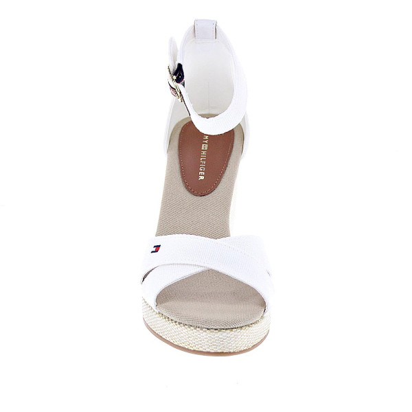 Alpargatas Tommy Hilfiger zapatos Mujer modelo Falg Hight Blanco Hebilla