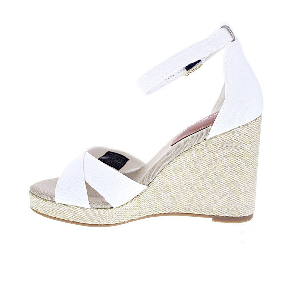 Alpargatas Tommy Hilfiger zapatos Mujer modelo Falg Hight Blanco Hebilla
