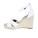 Alpargatas Tommy Hilfiger zapatos Mujer modelo Falg Hight Blanco Hebilla