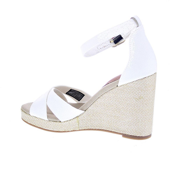 Alpargatas Tommy Hilfiger zapatos Mujer modelo Falg Hight Blanco Hebilla