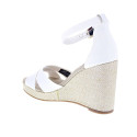 Alpargatas Tommy Hilfiger zapatos Mujer modelo Falg Hight Blanco Hebilla