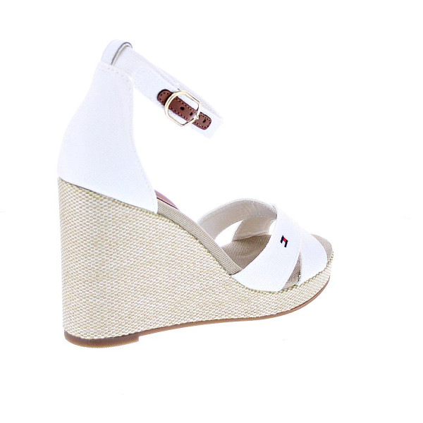 Alpargatas Tommy Hilfiger zapatos Mujer modelo Falg Hight Blanco Hebilla