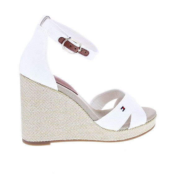Alpargatas Tommy Hilfiger zapatos Mujer modelo Falg Hight Blanco Hebilla