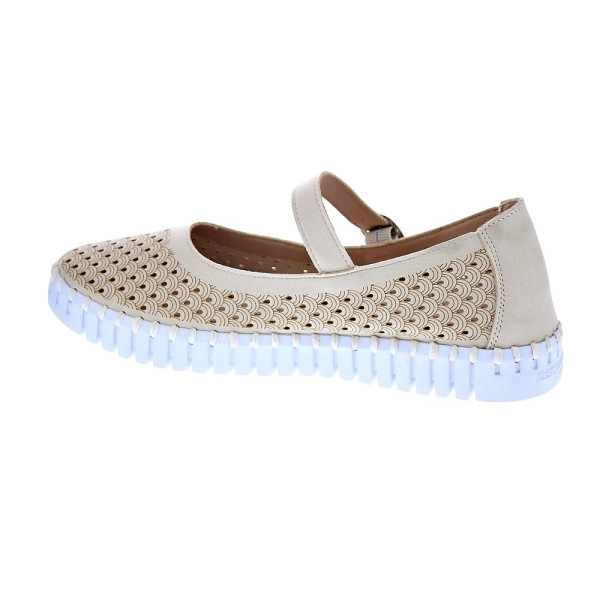 Bailarinas Ilse Jacobsen zapatos Mujer modelo TULIP 3476 Beige Hebilla