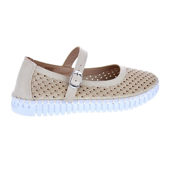 Bailarinas Ilse Jacobsen zapatos Mujer modelo TULIP 3476 Beige Hebilla