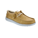 Mocasines Hey Dude zapatos Hombre modelo Wally Stretch Canvas Amarillo Elástico