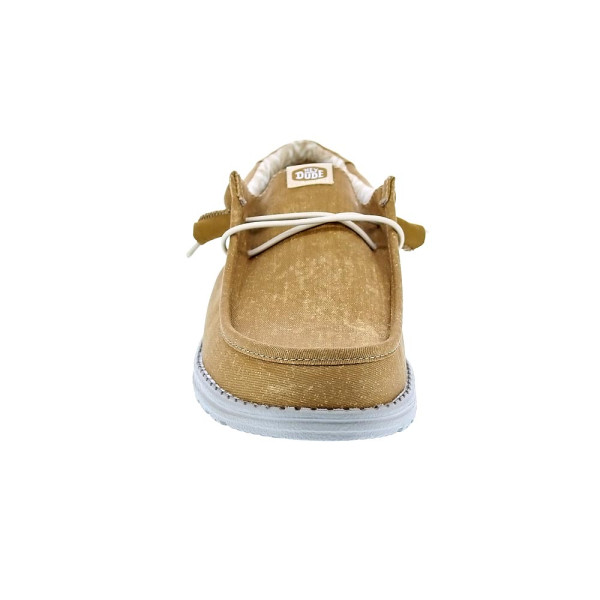 Mocasines Hey Dude zapatos Hombre modelo Wally Stretch Canvas Amarillo Elástico