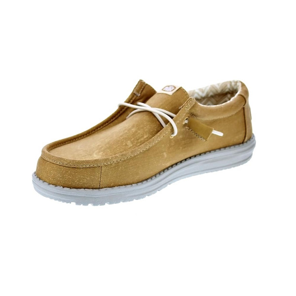 Mocasines Hey Dude zapatos Hombre modelo Wally Stretch Canvas Amarillo Elástico