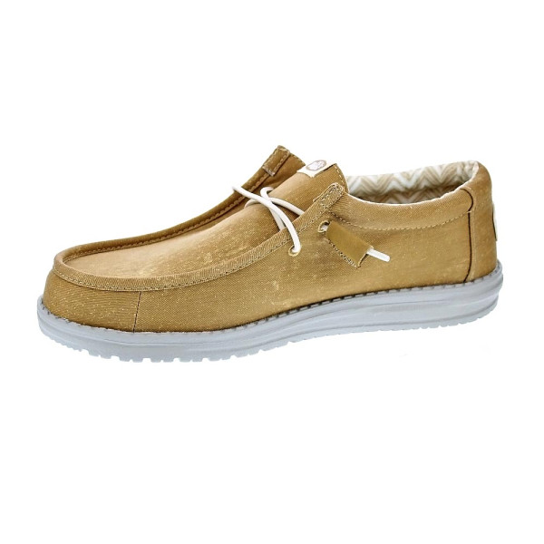 Mocasines Hey Dude zapatos Hombre modelo Wally Stretch Canvas Amarillo Elástico