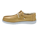 Mocasines Hey Dude zapatos Hombre modelo Wally Stretch Canvas Amarillo Elástico