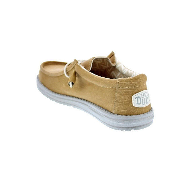Mocasines Hey Dude zapatos Hombre modelo Wally Stretch Canvas Amarillo Elástico