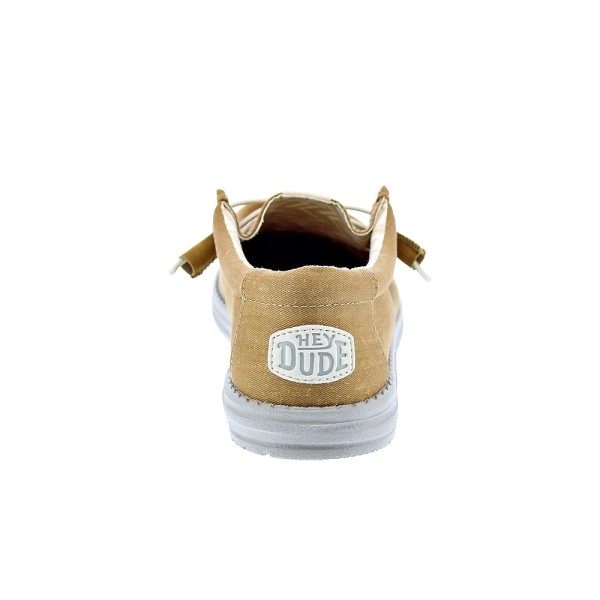 Mocasines Hey Dude zapatos Hombre modelo Wally Stretch Canvas Amarillo Elástico