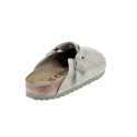 Zuecos Birkenstock zapatos Mujer modelo Boston Verde Hebilla