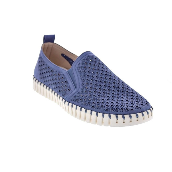 Mocasines Ilse Jacobsen zapatos Hombre modelo Tulip 140 Azul 