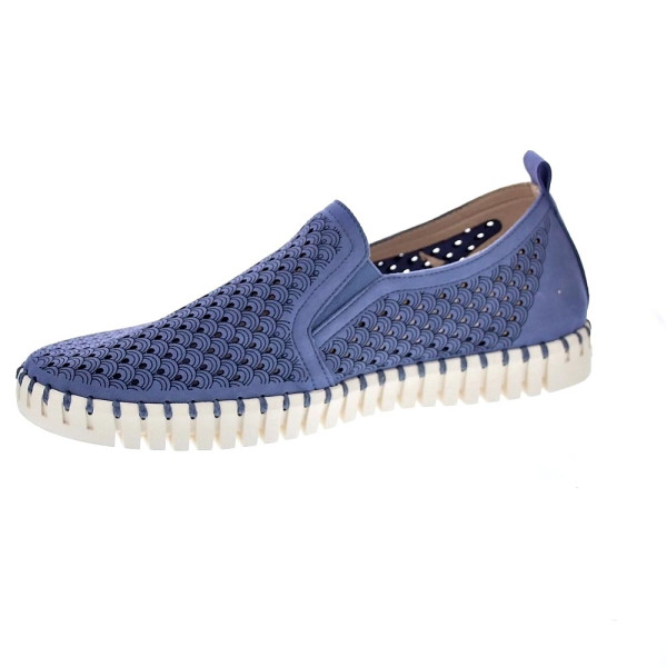 Mocasines Ilse Jacobsen zapatos Hombre modelo Tulip 140 Azul 