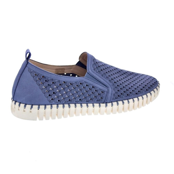 Mocasines Ilse Jacobsen zapatos Hombre modelo Tulip 140 Azul 
