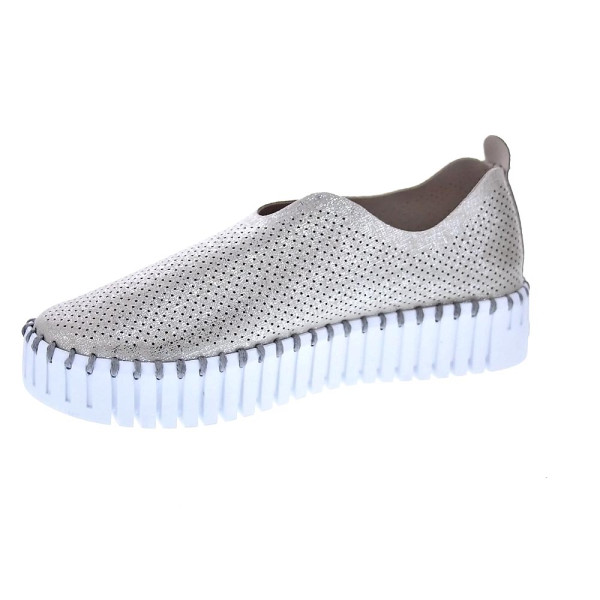 Mocasines Ilse Jacobsen zapatos Mujer modelo 3577 Plata 