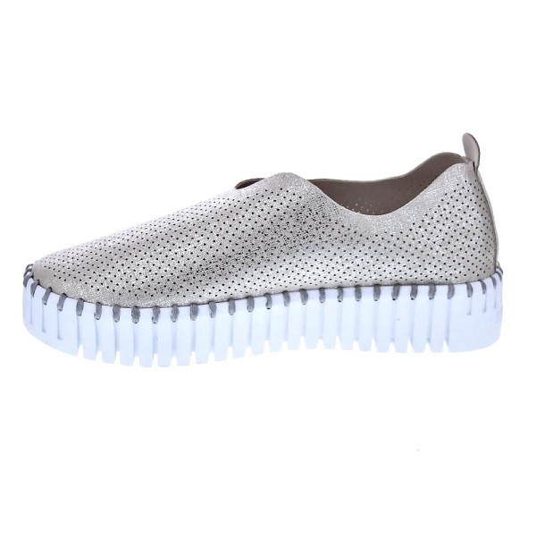 Mocasines Ilse Jacobsen zapatos Mujer modelo 3577 Plata 