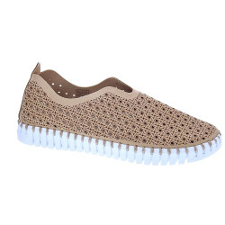 Mocasines Ilse Jacobsen zapatos Mujer modelo Tulip 4031 Beige  2