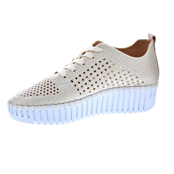 Zapatillas Ilse Jacobsen zapatos Mujer modelo Tulip 4271 Beige Cordón