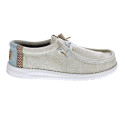 Mocasines Hey Dude zapatos Hombre modelo Wally Jute Gris Elástico
