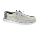 Mocasines Hey Dude zapatos Hombre modelo Wally Jute Gris Elástico