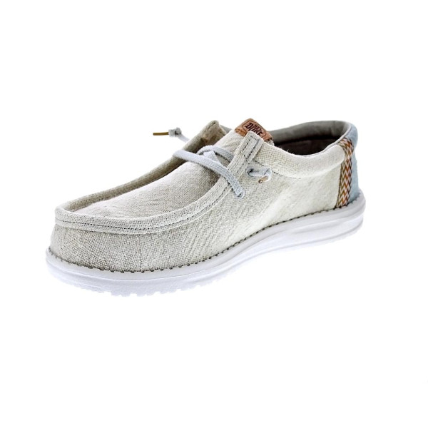 Mocasines Hey Dude zapatos Hombre modelo Wally Jute Gris Elástico