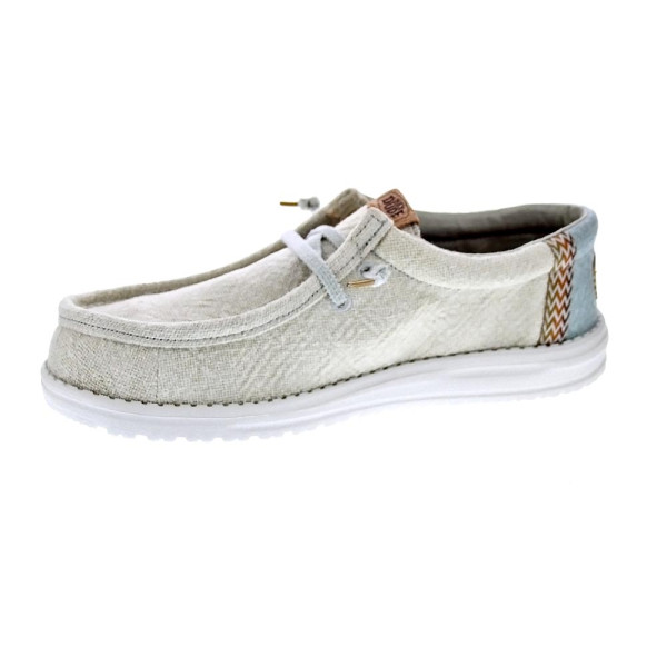 Mocasines Hey Dude zapatos Hombre modelo Wally Jute Gris Elástico