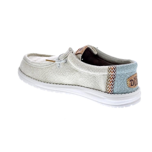 Mocasines Hey Dude zapatos Hombre modelo Wally Jute Gris Elástico