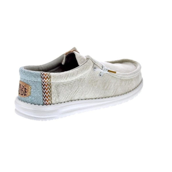 Mocasines Hey Dude zapatos Hombre modelo Wally Jute Gris Elástico
