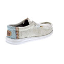 Mocasines Hey Dude zapatos Hombre modelo Wally Jute Gris Elástico