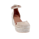 Alpargatas Popa zapatos Mujer modelo Cantalar Serraje Beige Hebilla