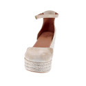 Alpargatas Popa zapatos Mujer modelo Cantalar Serraje Beige Hebilla